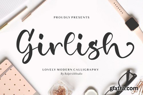 Girlish Brush Font