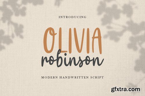 Olivia Robinson - Modern Handwritten Font