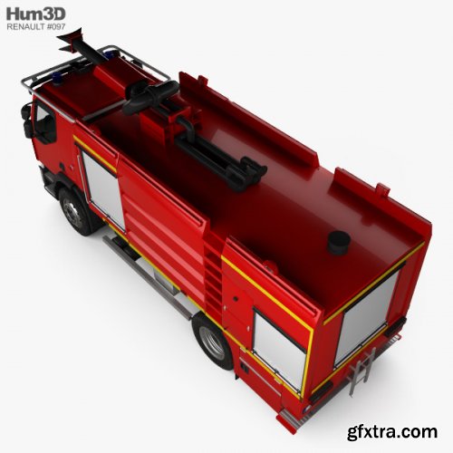 Renault Premium Lander Fire Truck 2011 3D model