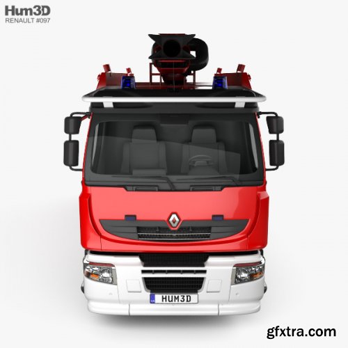 Renault Premium Lander Fire Truck 2011 3D model