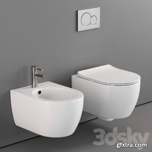 Scarabeo Ceramiche Moon Wall-Hung WC