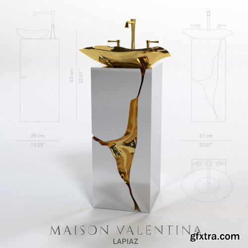 Lapiaz washbasin from Maison Valentina