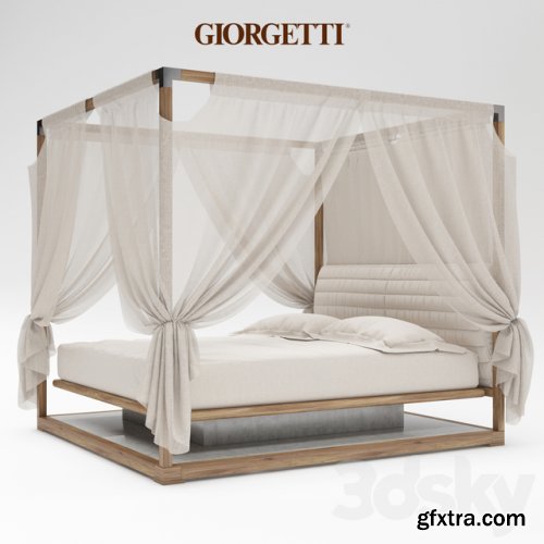 Ira Canopy bed by Giorgetti