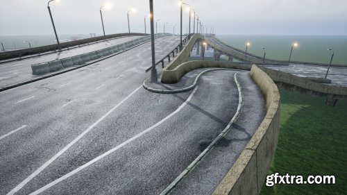 Procedural Road And Highway Tool With Simple Vehicle Traffic