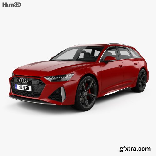 Audi RS6 avant 2019 3D model