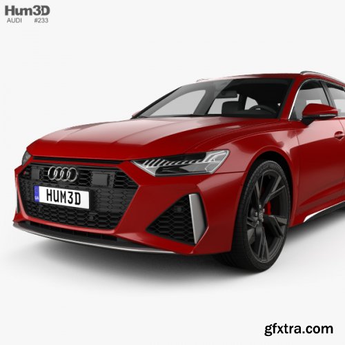 Audi RS6 avant 2019 3D model