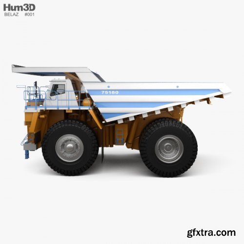 BelAZ 75180 Dump Truck 2014 3D model