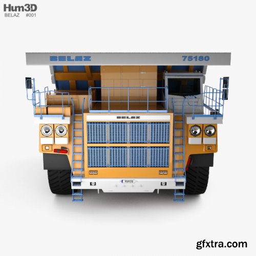 BelAZ 75180 Dump Truck 2014 3D model