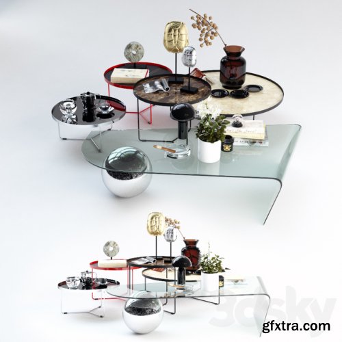 Set Sattelan Italia 4 coffee tables