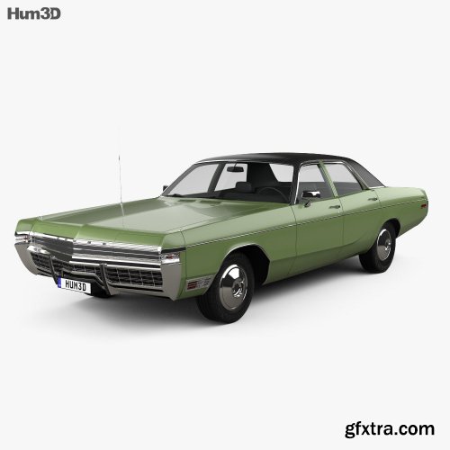 Dodge Monaco sedan 1972 3D model