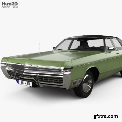 Dodge Monaco sedan 1972 3D model