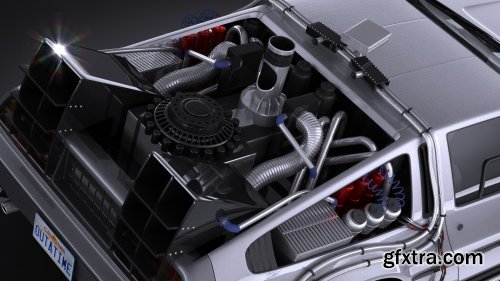  DeLorean DMC-12 Back To The Future episode 1 VRAY