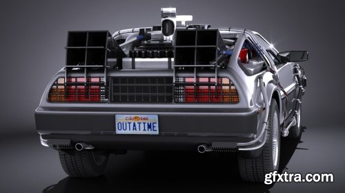  DeLorean DMC-12 Back To The Future episode 1 VRAY