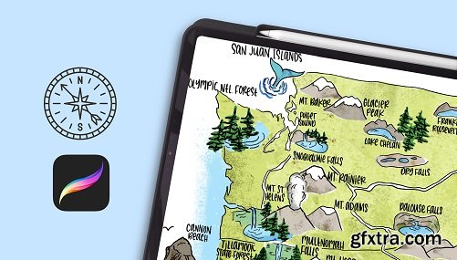 Illustrated Maps in Procreate