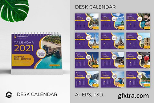 Desk Calendar 2021