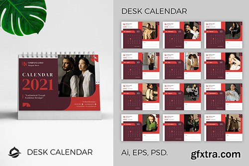 Desk Calendar 2021 75YRZD4