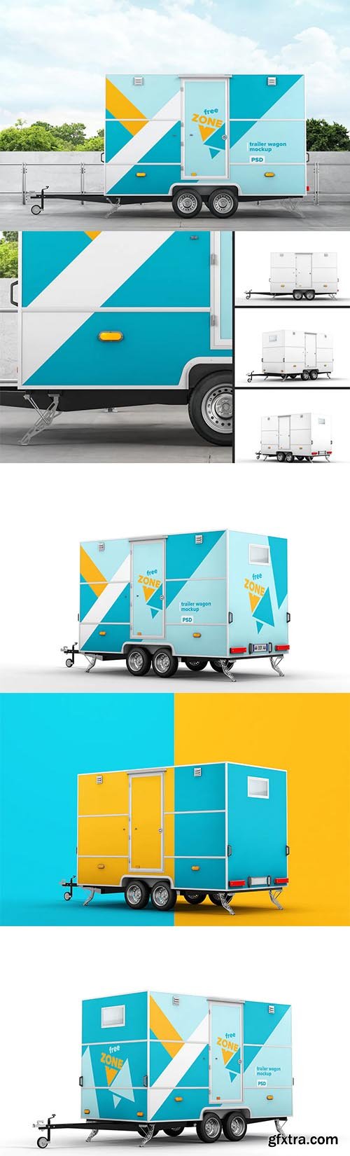 Trailer Wagon Mockup