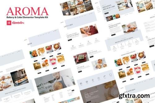 ThemeForest - Aroma v1.0.0 - Bakery & Cake Elementor Template Kit - 31277562