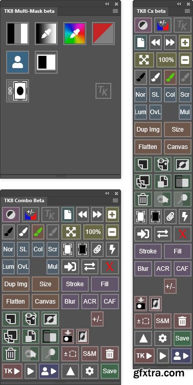 TK8 Beta panel for Photoshop