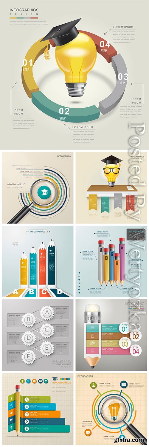 Infographic template concept vector design