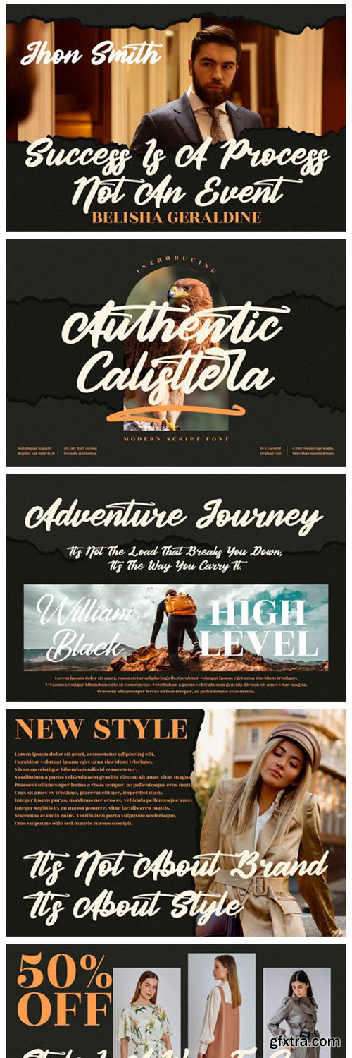 Authentic Calisttera Font