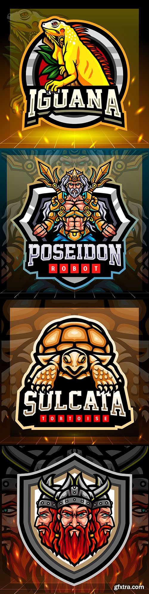 Mascot emblem gaming design cybersport illustration 8
