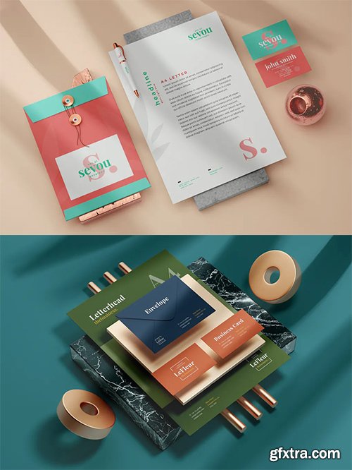 Modern Stationery Mock-Up Templates