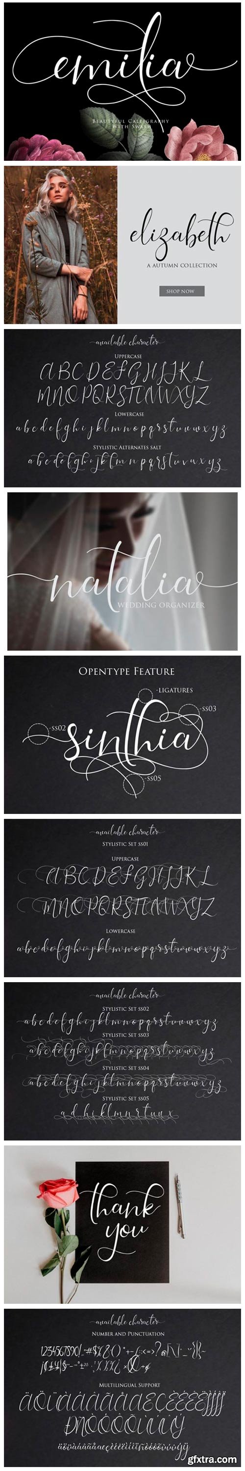 Download Emilia Font » GFxtra