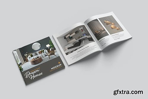 Square Brochure and Catalog Mockup 4V3YUL7