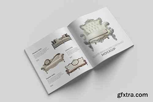 Square Brochure and Catalog Mockup