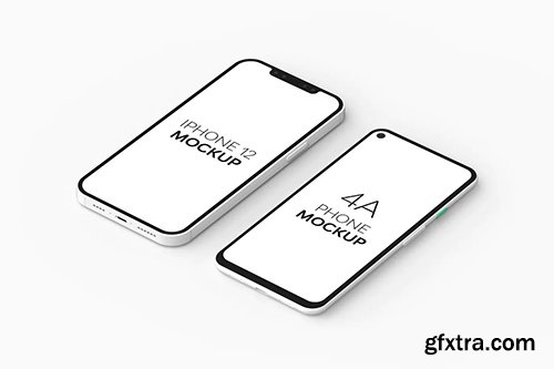 4A Phone & iPhone 12 Mockup