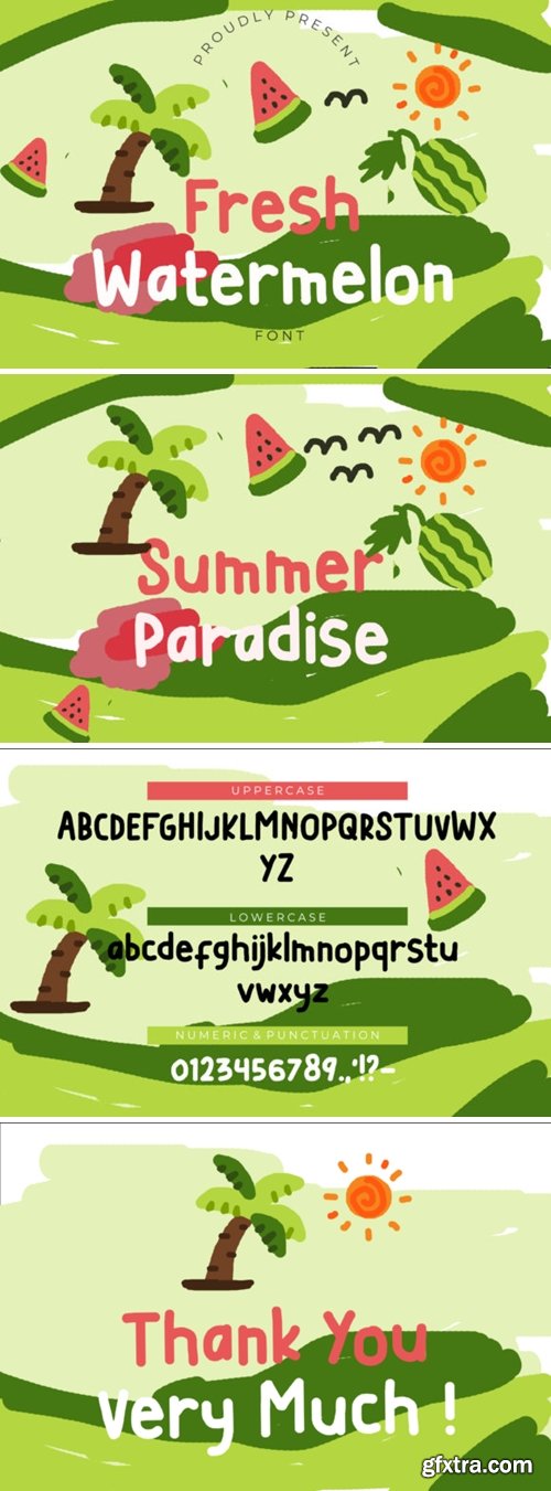 Fresh Watermelon Font