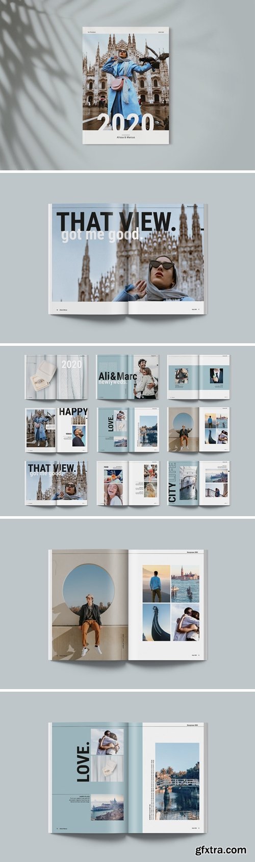 Photo Album Template | Blue Skies