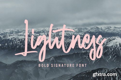 Lightness - Bold Signature Font