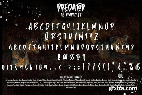 Predator - Brush Font