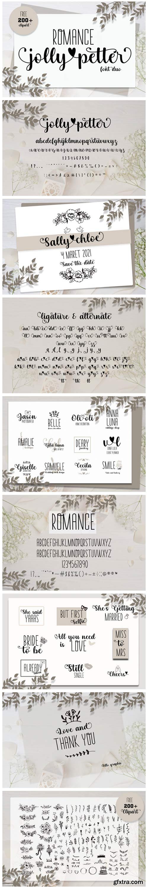 Romance Jollypetter Font