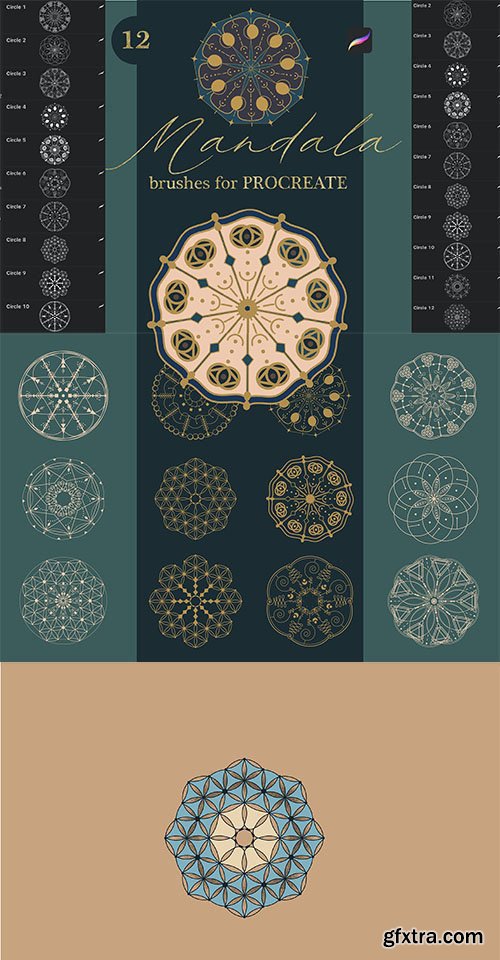 Mandala Brushes for Procreate