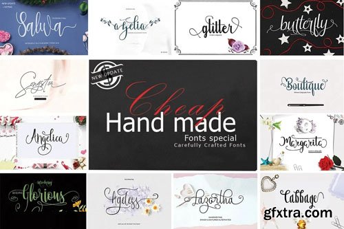 Handmade Fonts Special Bundle [31 Fonts]