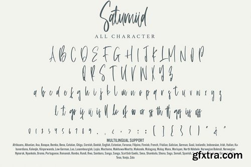 Saturniid - Beautiful Handwritten Font