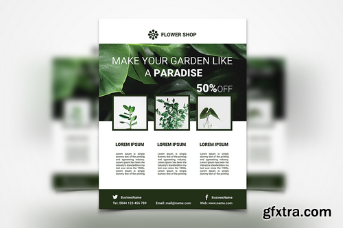 020 - Flower Shop Flyer Template