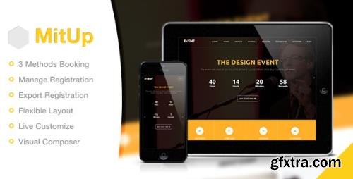 ThemeForest - MitUp v1.2.2 - Event & Conference WordPress Theme - 17642742