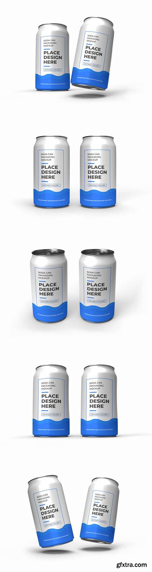 Soda can packaging mockup 2