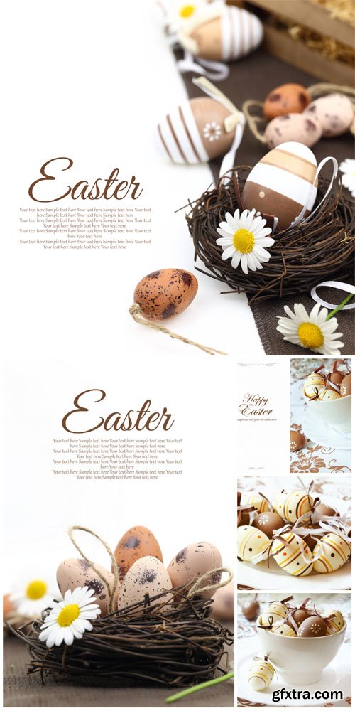 Easter compositions stock photo