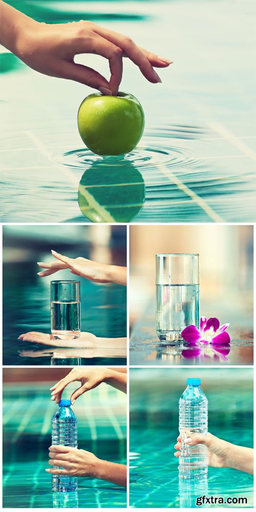 Pure water stock photo