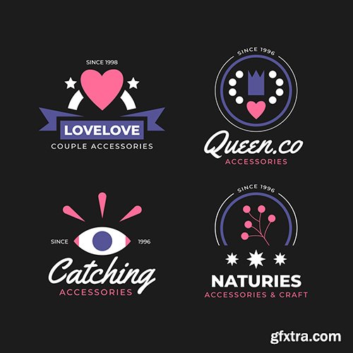 Design fashion logo collection