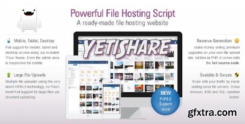 YetiShare v5.2.0 - File Hosting Script + YetiShare Plugins - NULLED