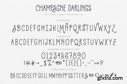 Champagne Darlings Typeface