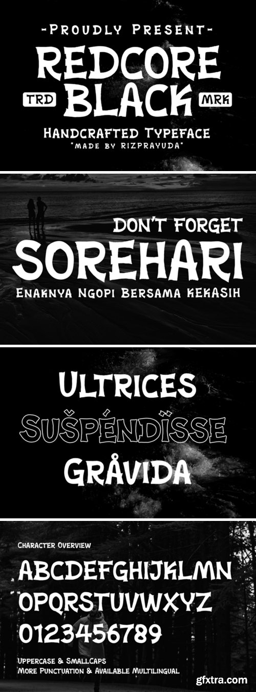 Redcore Black Font