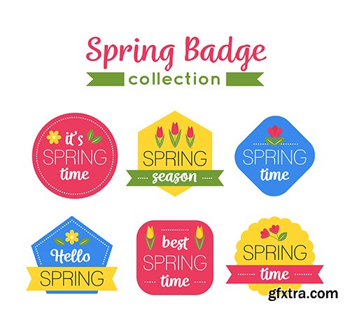 Spring badge collection