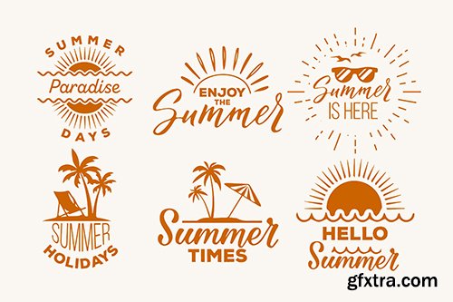 Summer labels set